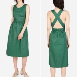 Everlane Clean Cotton Cross Back Dress - Size 6